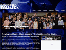 Tablet Screenshot of newingtonmusic.com